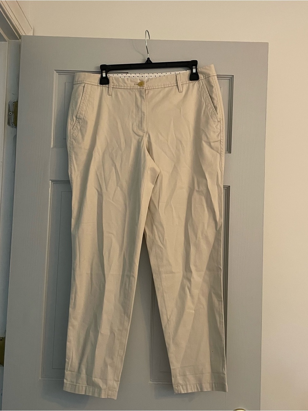 Talbots White Girlfriend Chino Pants Size 8